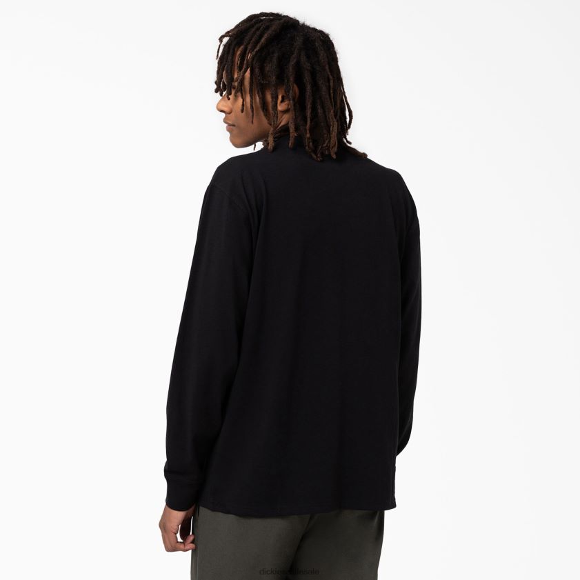 negro (kbk) hombres camiseta manga larga union springs Dickies vestir X4H0F835