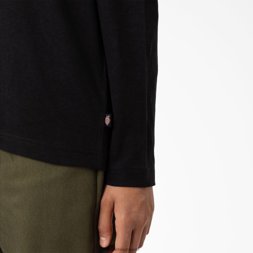 negro (kbk) mujer camiseta de manga larga Summerdale Dickies vestir X4H0F1990