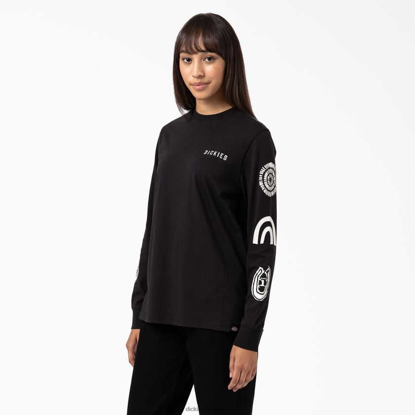 negro (kbk) mujer camiseta de manga larga falkville Dickies vestir X4H0F2164