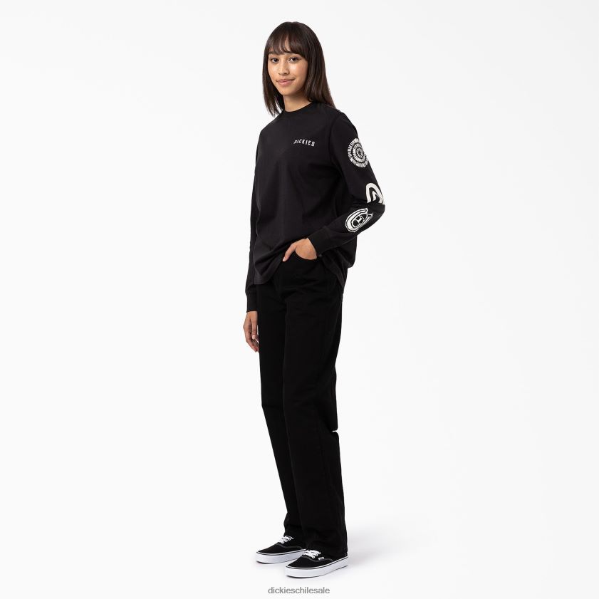 negro (kbk) mujer camiseta de manga larga falkville Dickies vestir X4H0F2164