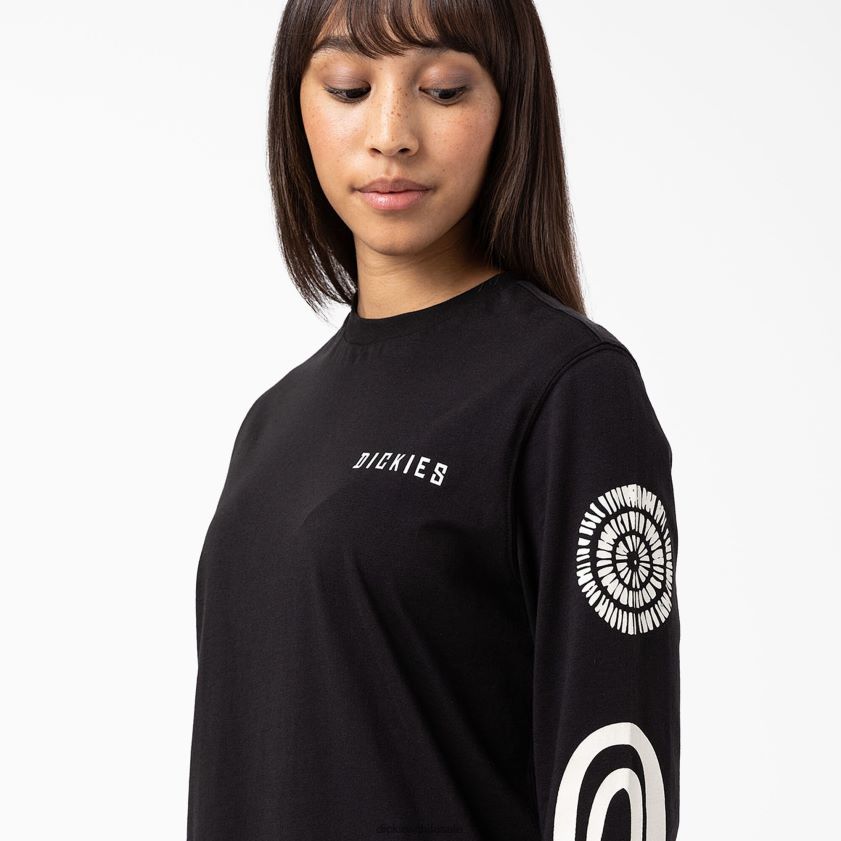 negro (kbk) mujer camiseta de manga larga falkville Dickies vestir X4H0F2164