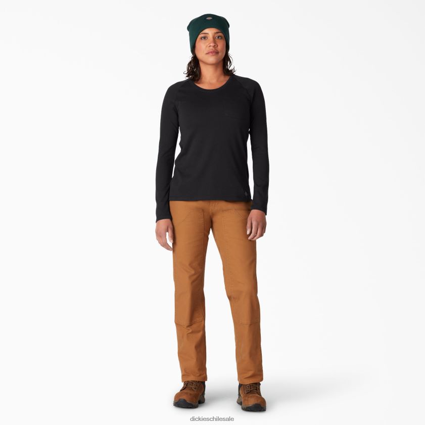 negro (kbk) mujer camiseta refrescante de manga larga Dickies vestir X4H0F1636