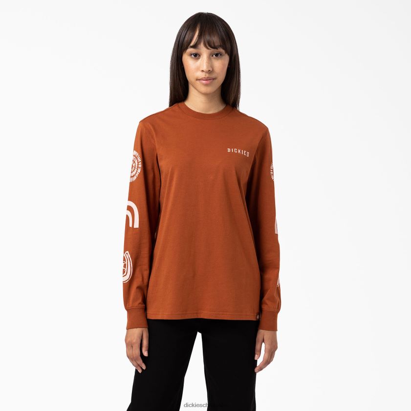 pan de jengibre marrón (es decir) mujer camiseta de manga larga falkville Dickies vestir X4H0F2163