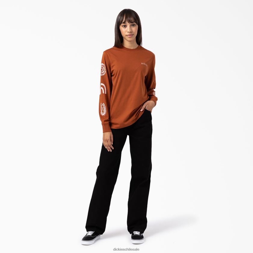 pan de jengibre marrón (es decir) mujer camiseta de manga larga falkville Dickies vestir X4H0F2163