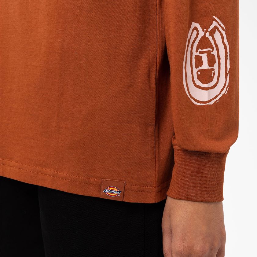 pan de jengibre marrón (es decir) mujer camiseta de manga larga falkville Dickies vestir X4H0F2163