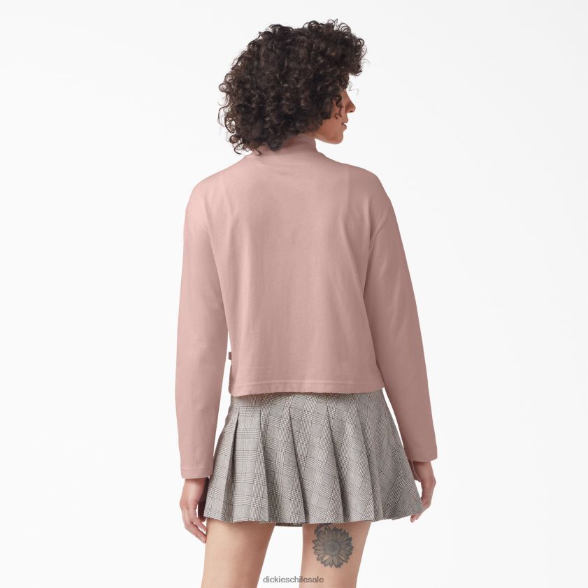 rosa claro (bpi) mujer playera de manga larga con cuello alto Mapleton Dickies vestir X4H0F1984