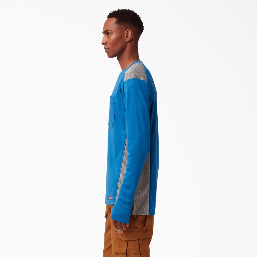 vallarta azul (v2b) hombres camiseta de manga larga temp-iq 365 Dickies vestir X4H0F706