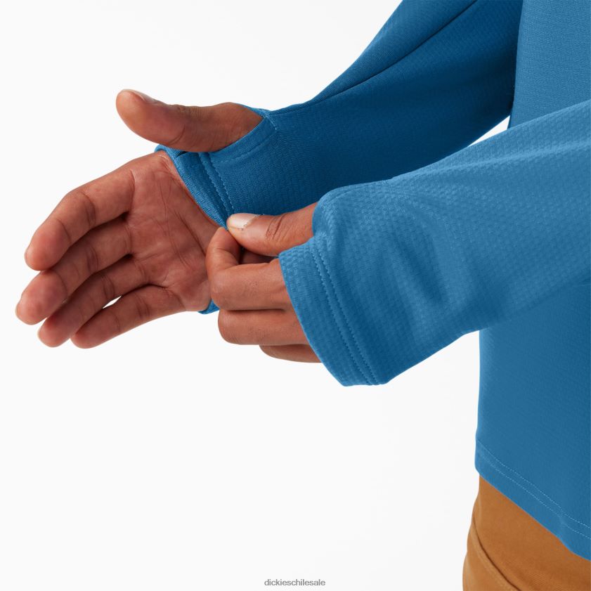 vallarta azul (v2b) hombres camiseta de manga larga temp-iq 365 Dickies vestir X4H0F706