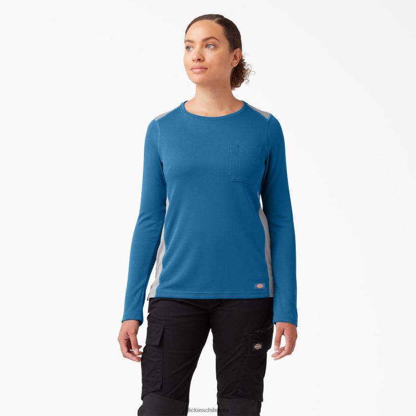 vallarta azul (v2b) mujer camiseta de manga larga temp-iq 365 Dickies vestir X4H0F1696