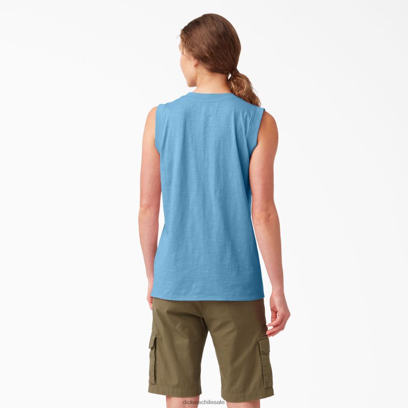 azul celeste (ab2) mujer Camiseta sin mangas Dickies vestir X4H0F2024