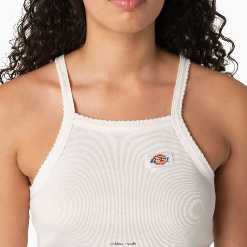 blanco (wh) mujer camiseta sin mangas corta de canalé Dickies vestir X4H0F2088