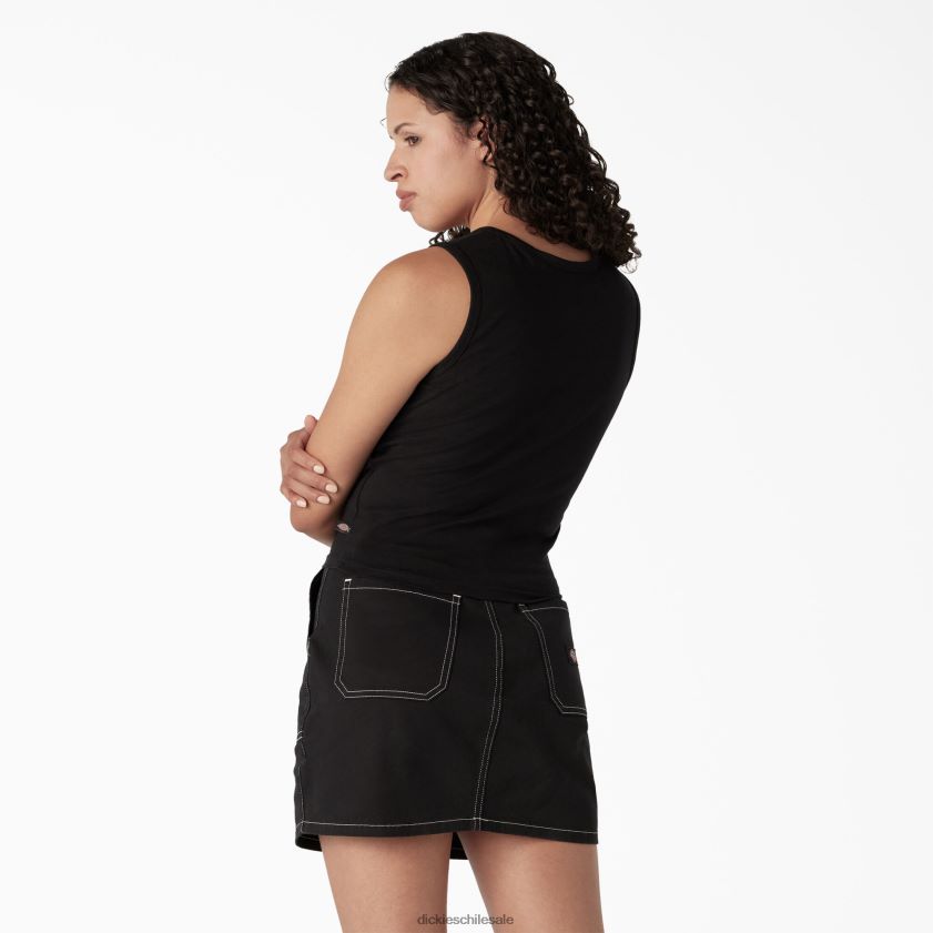 negro (kbk) mujer camiseta sin mangas corta con espalda nadadora Dickies vestir X4H0F2171
