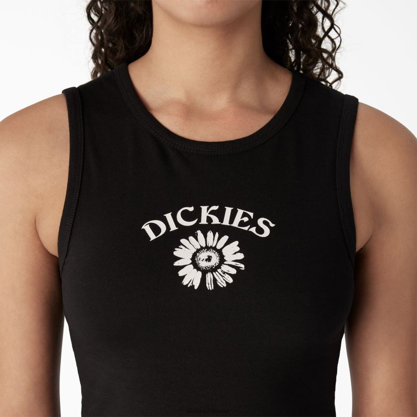 negro (kbk) mujer camiseta sin mangas corta con gráfico Dickies vestir X4H0F2112