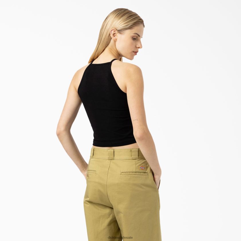 negro (negro) mujer camiseta corta sin mangas Chain Lake Dickies vestir X4H0F2140