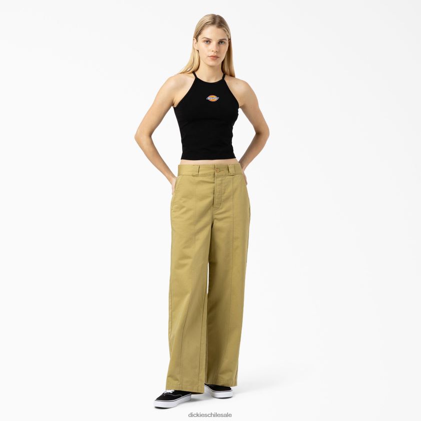 negro (negro) mujer camiseta corta sin mangas Chain Lake Dickies vestir X4H0F2140