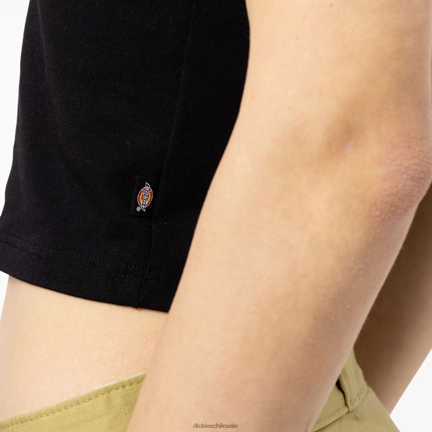 negro (negro) mujer camiseta corta sin mangas Chain Lake Dickies vestir X4H0F2140