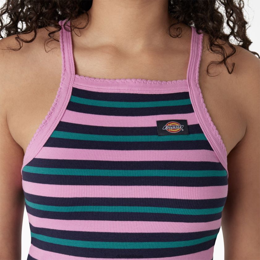 raya de feria de verano de rosas silvestres (wfs) mujer camiseta sin mangas corta de canalé Dickies vestir X4H0F2087