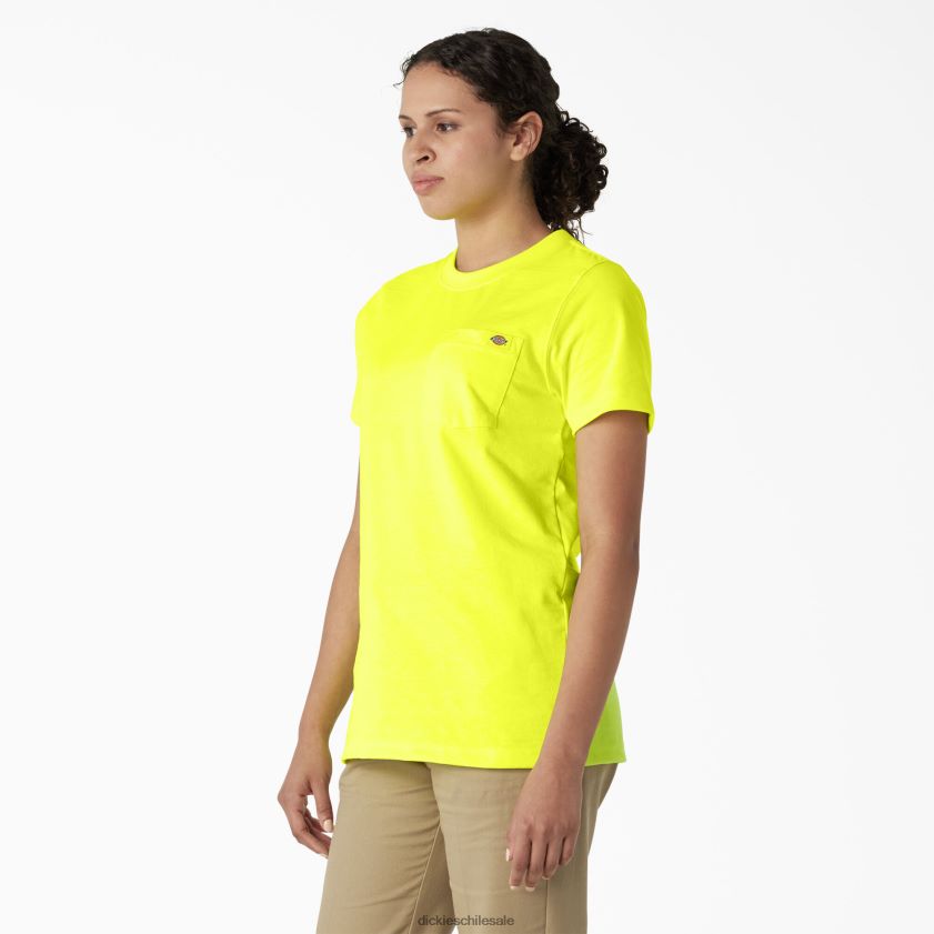 amarillo brillante (bwd) mujer camiseta de manga corta de peso pesado Dickies vestir X4H0F1955
