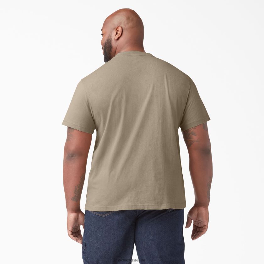 arena del desierto (ds) hombres camiseta henley de peso pesado de manga corta Dickies vestir X4H0F638