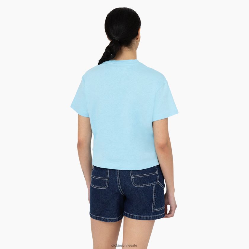 azul cielo (su9) mujer camiseta corta Oakport Dickies vestir X4H0F2044