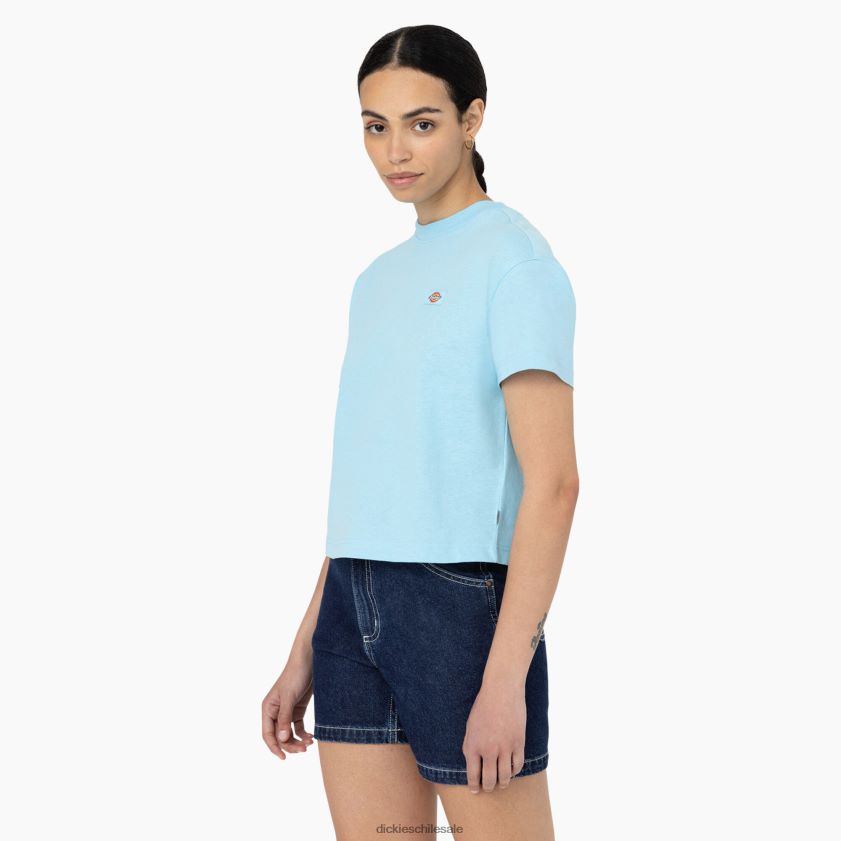 azul cielo (su9) mujer camiseta corta Oakport Dickies vestir X4H0F2044