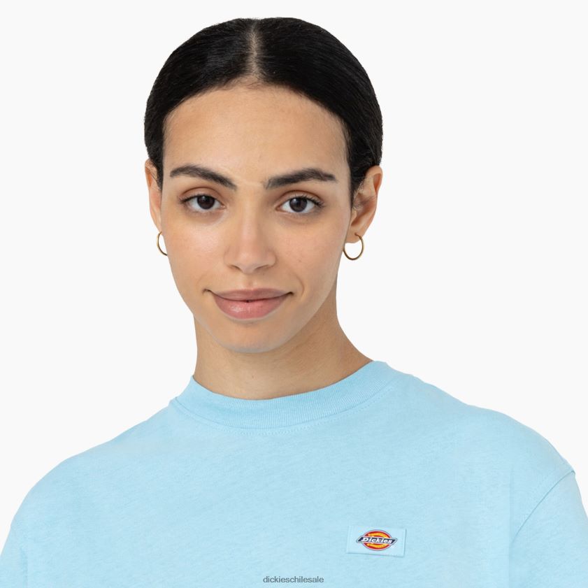 azul cielo (su9) mujer camiseta corta Oakport Dickies vestir X4H0F2044