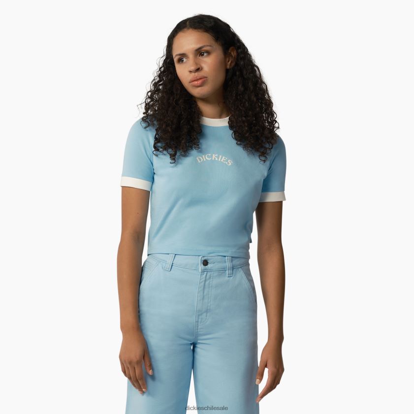 azul cielo (su9) mujer camiseta de manantiales cálidos Dickies vestir X4H0F1997