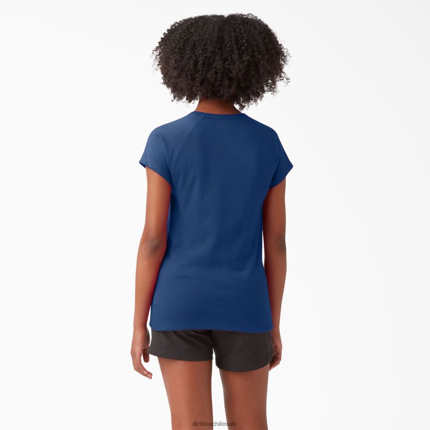azul marino dinámico (dy2) mujer camiseta refrescante de manga corta Dickies vestir X4H0F1574