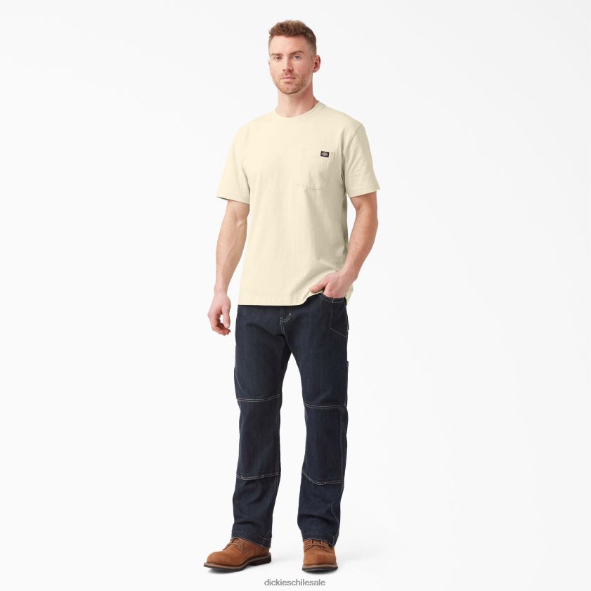 beige natural (nt) hombres camiseta de manga corta de peso pesado Dickies vestir X4H0F521