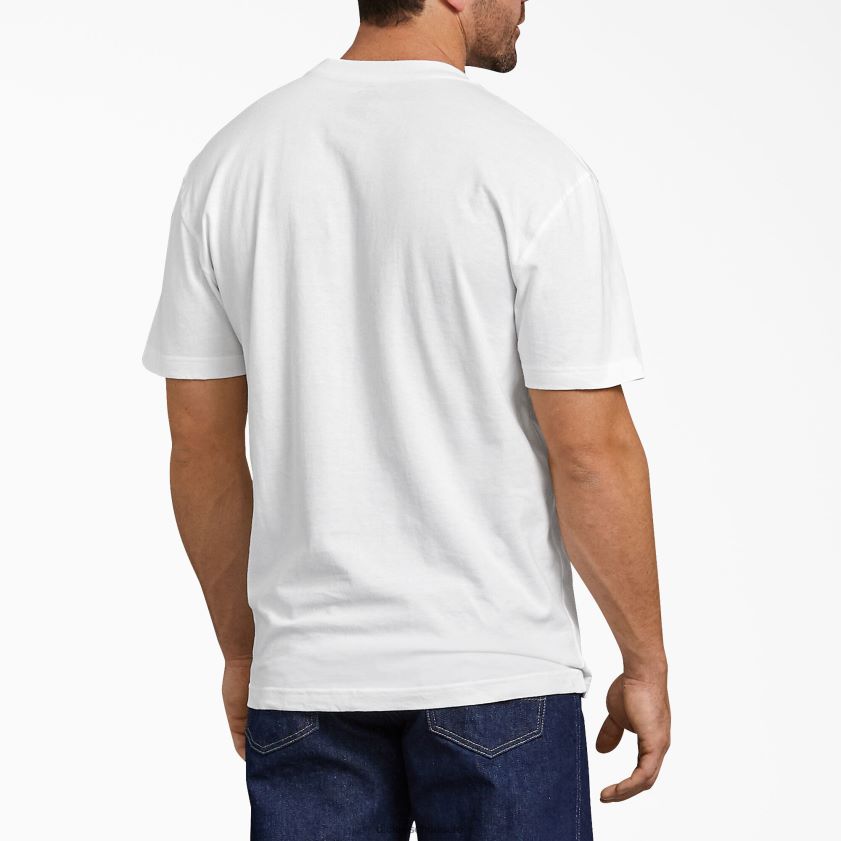 blanco (wh) hombres camiseta de manga corta Dickies vestir X4H0F634