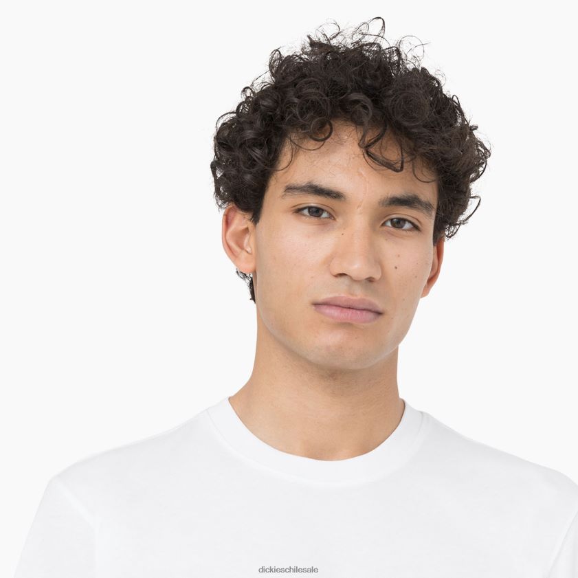 blanco (wh) hombres camiseta de manga corta Leesburg Dickies vestir X4H0F878