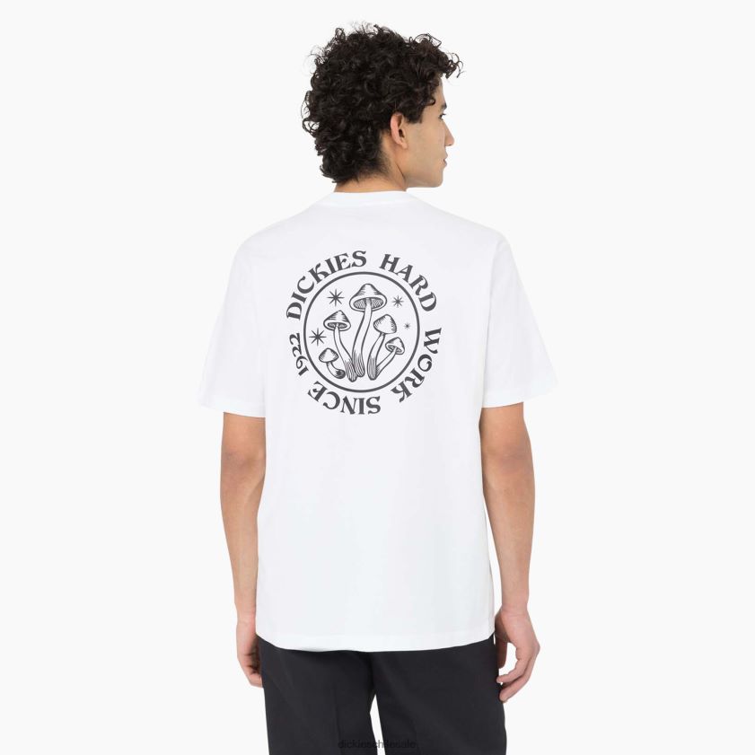 blanco (wh) hombres camiseta de manga corta jardines junto a la bahía Dickies vestir X4H0F586