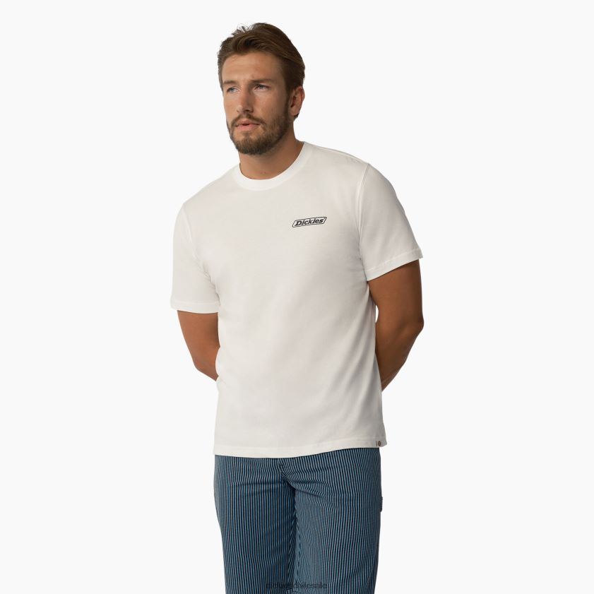 blanco (wh) hombres camiseta de manga corta roseburg Dickies vestir X4H0F584