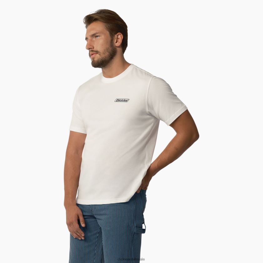 blanco (wh) hombres camiseta de manga corta roseburg Dickies vestir X4H0F584