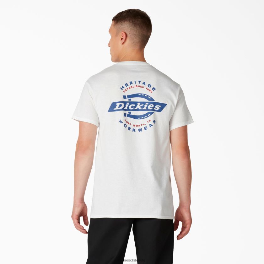 blanco (wh) hombres herencia camiseta gráfica Dickies vestir X4H0F905