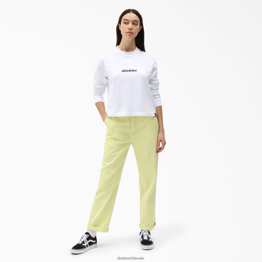 blanco (wh) mujer camiseta corta de manga larga loretto Dickies vestir X4H0F2162