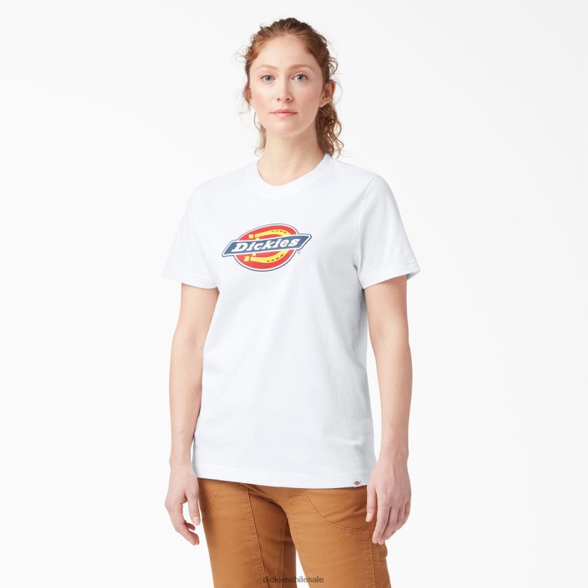 blanco (wh) mujer playera pesada con logo Dickies vestir X4H0F2110