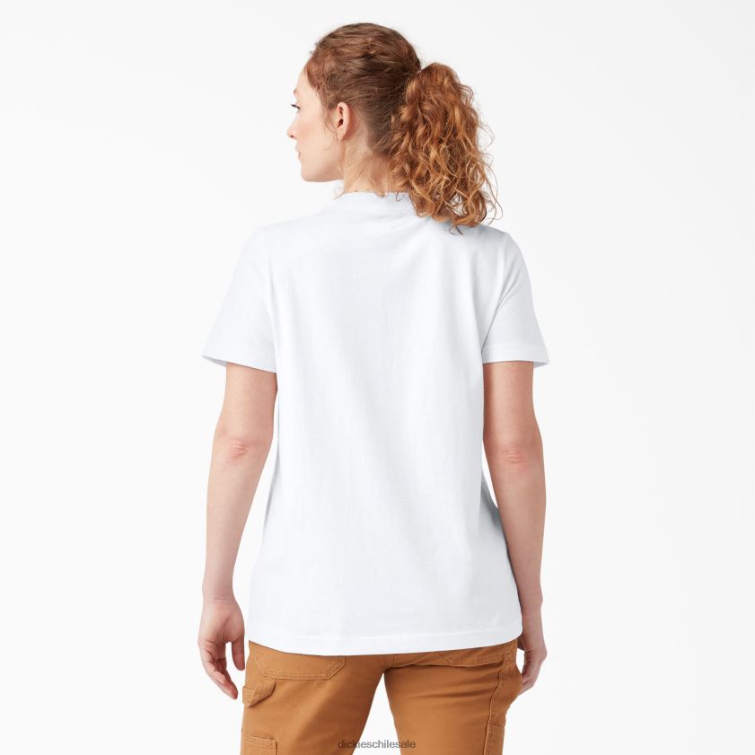 blanco (wh) mujer playera pesada con logo Dickies vestir X4H0F2110