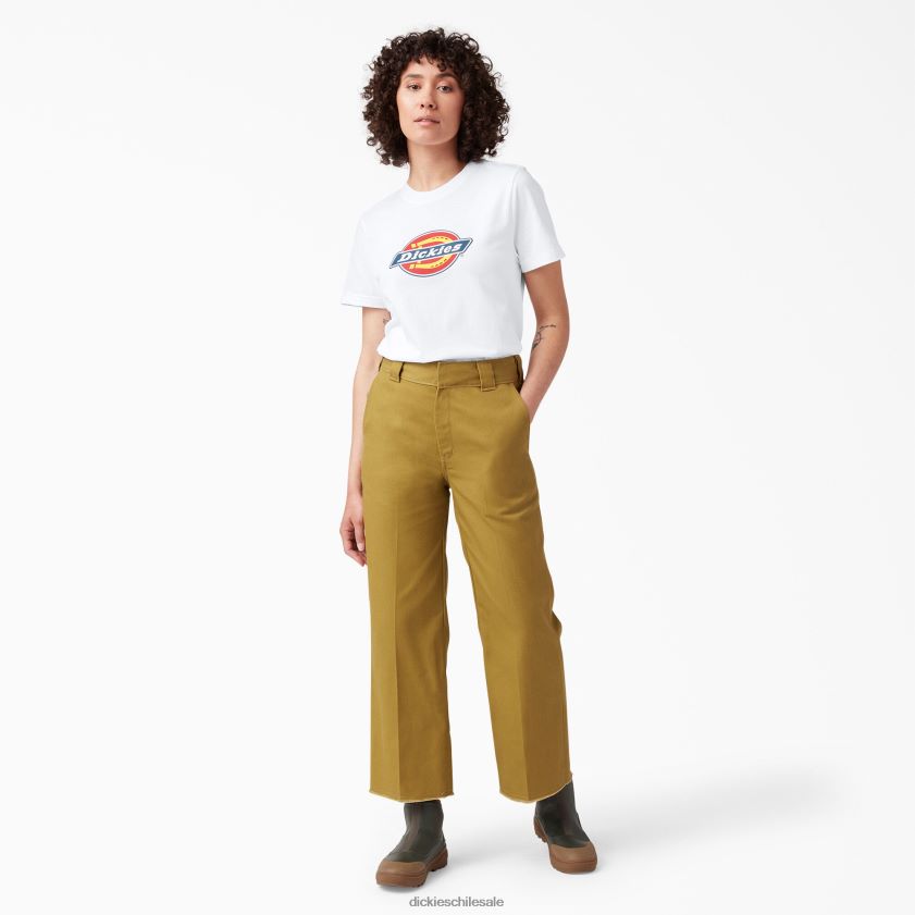 blanco (wh) mujer playera pesada con logo Dickies vestir X4H0F2110