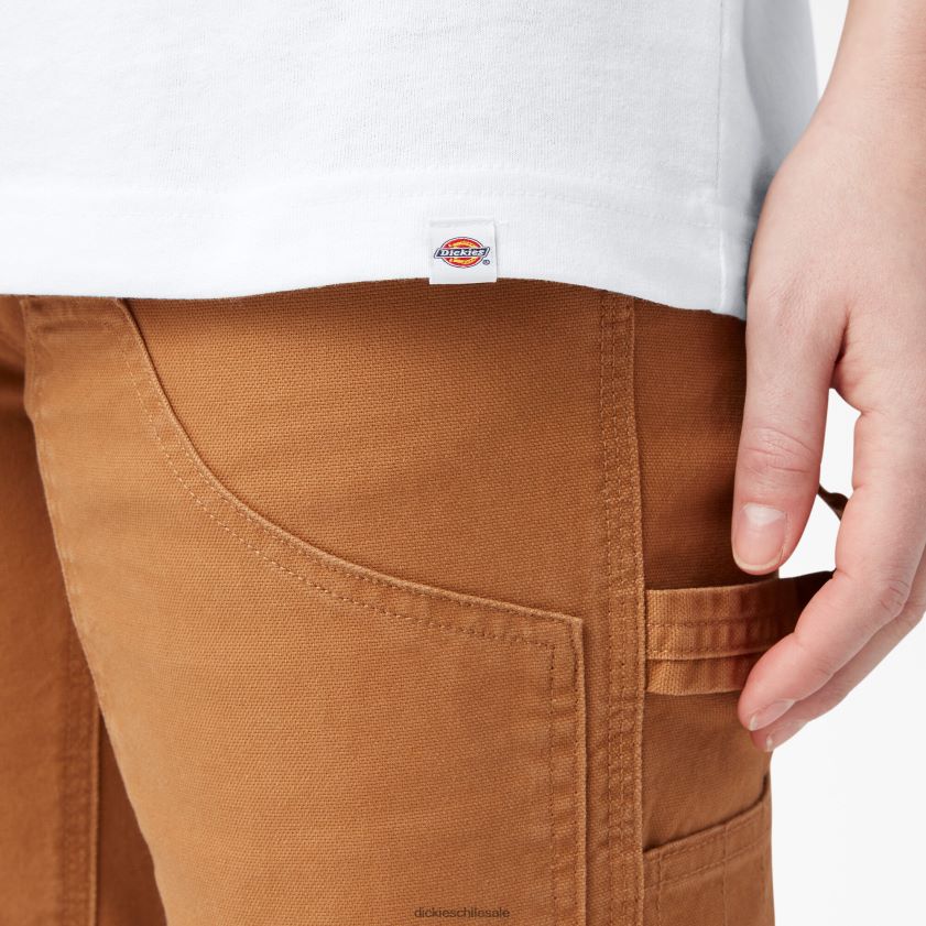 blanco (wh) mujer playera pesada con logo Dickies vestir X4H0F2110