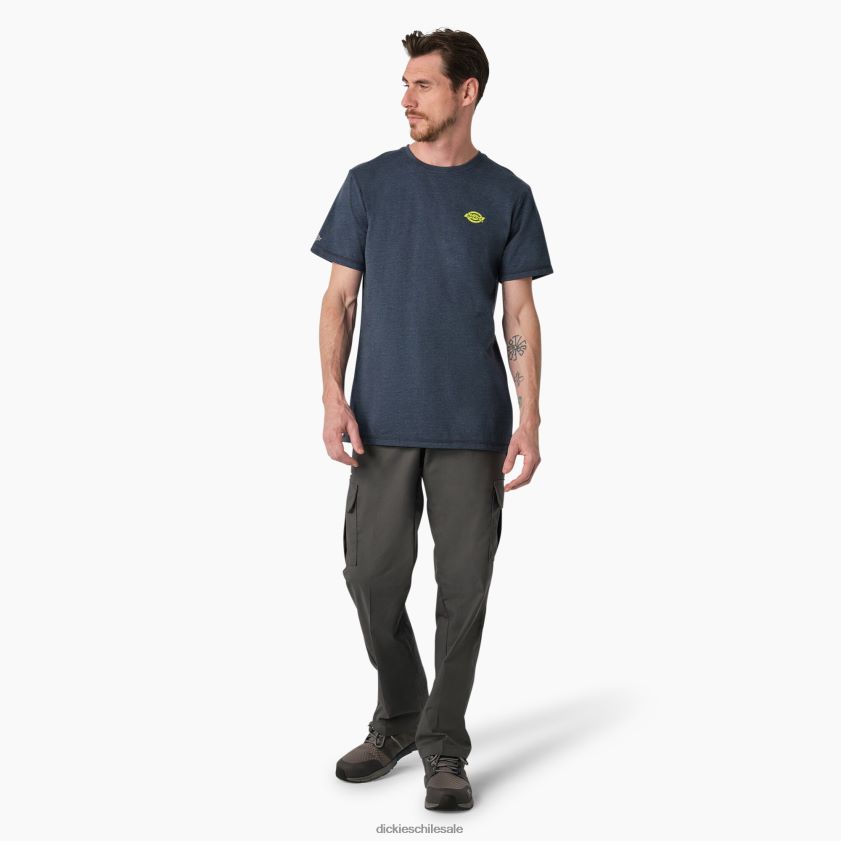 brezo azul marino oscuro (dnh) hombres camiseta gráfica rendimiento de enfriamiento Dickies vestir X4H0F901