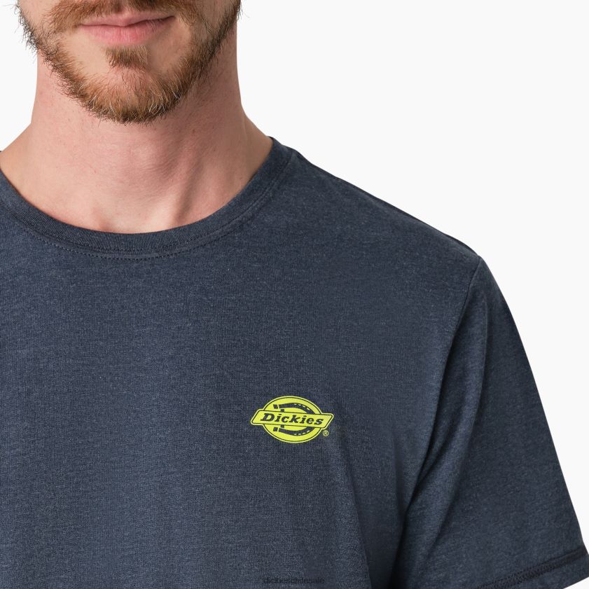 brezo azul marino oscuro (dnh) hombres camiseta gráfica rendimiento de enfriamiento Dickies vestir X4H0F901