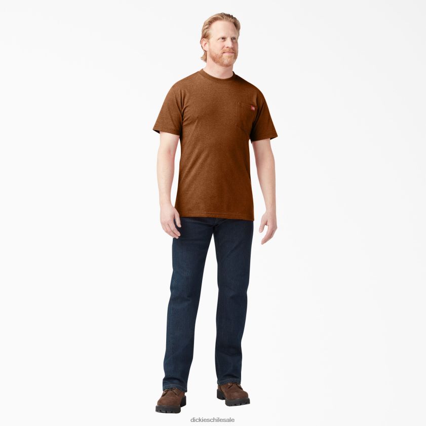 brezo cobre (eh2) hombres camiseta de manga corta jaspeada de peso pesado Dickies vestir X4H0F529