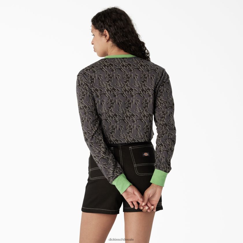 camuflaje de falla de carbón (htc) mujer playera corta de manga larga camuflada Dickies vestir X4H0F2187