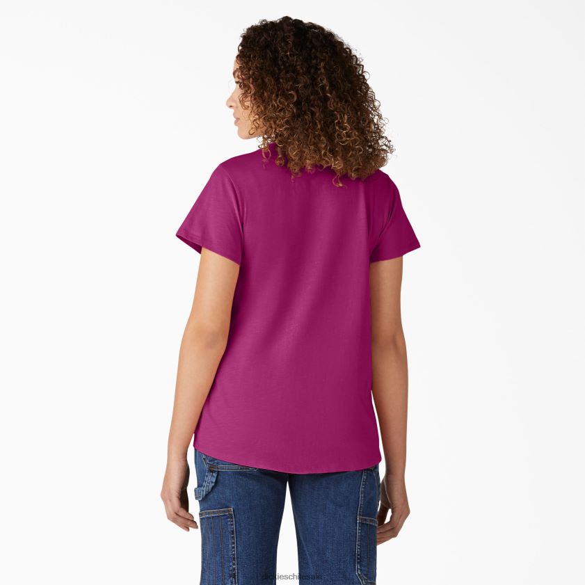 festival fucsia (f2f) mujer camiseta de manga corta con cuello en v Dickies vestir X4H0F2063