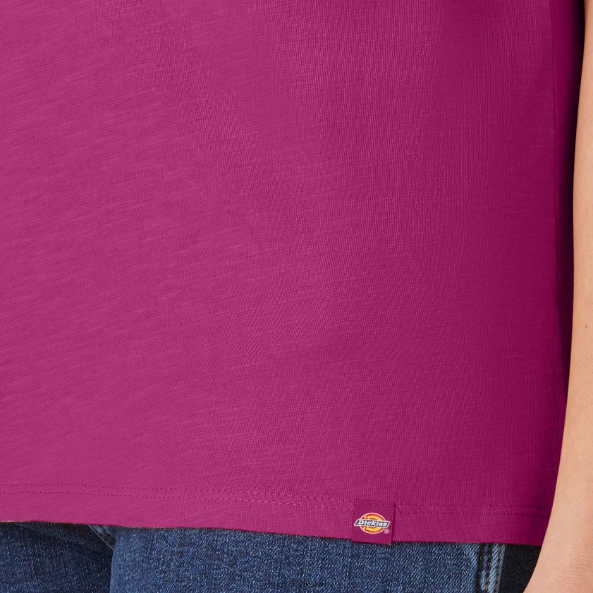 festival fucsia (f2f) mujer camiseta de manga corta con cuello en v Dickies vestir X4H0F2063