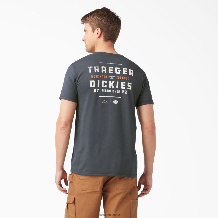 gris carbón (ch) hombres camiseta traeger ultimate grilling Dickies vestir X4H0F593