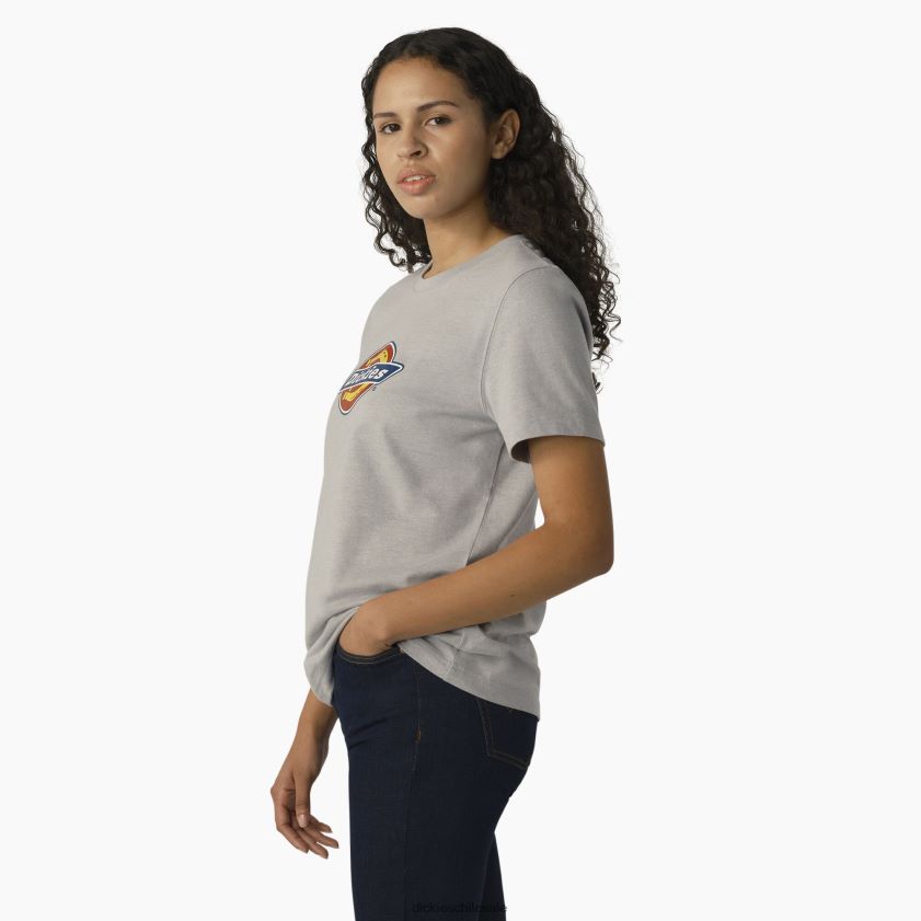 gris jaspeado (h2) mujer playera pesada con logo Dickies vestir X4H0F2107