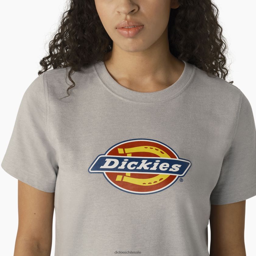 gris jaspeado (h2) mujer playera pesada con logo Dickies vestir X4H0F2107