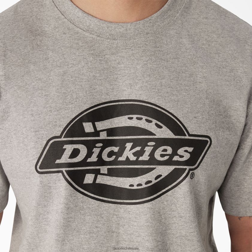 gris jaspeado (hg) hombres playera de manga corta con logo pesado Dickies vestir X4H0F738